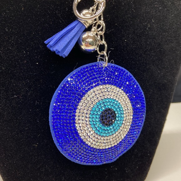 Evil eye bling key purse charm - Picture 3 of 9